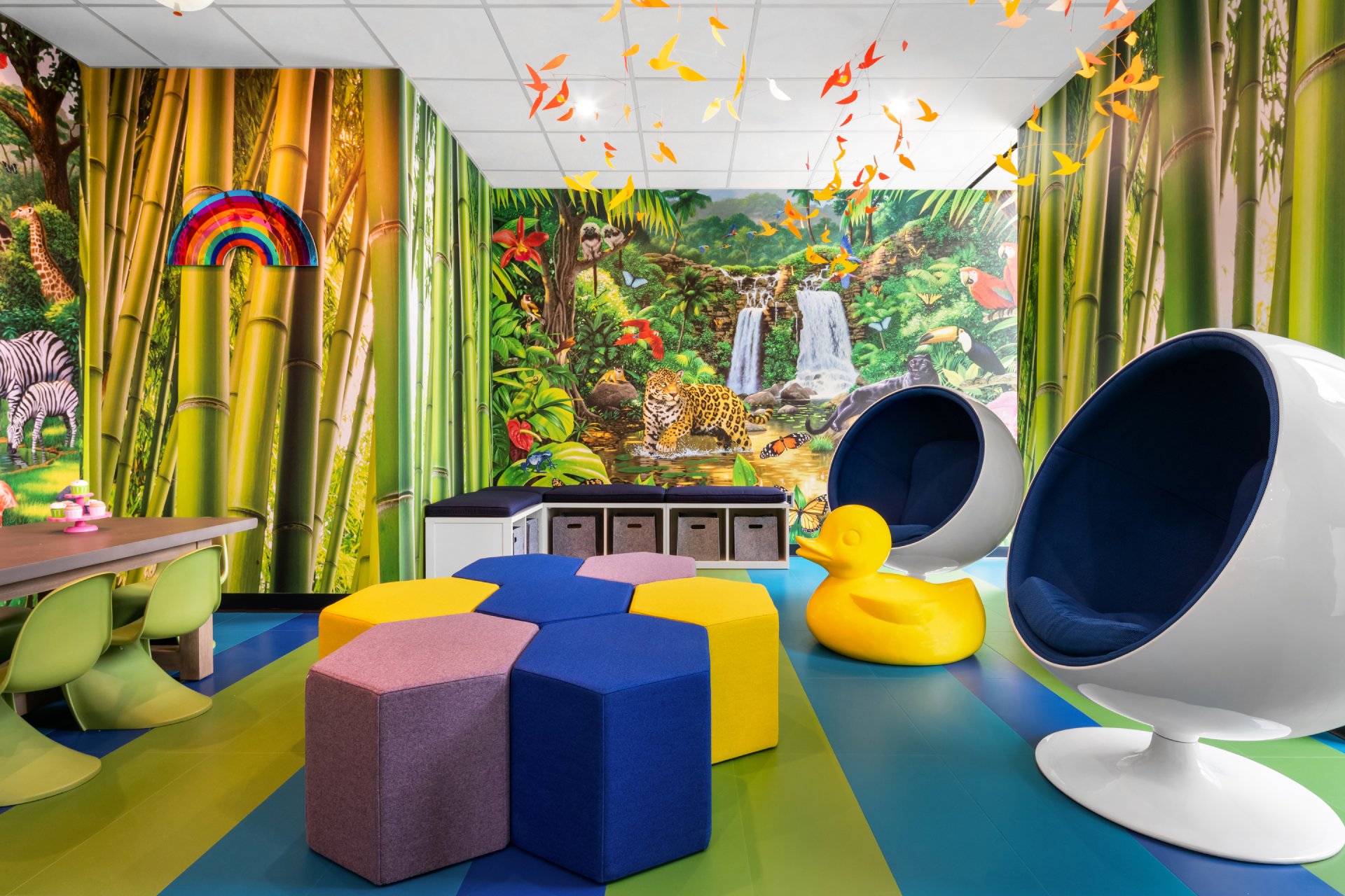 Kids playroom in The Modern luxury apartment Fort Lee, New Jersey